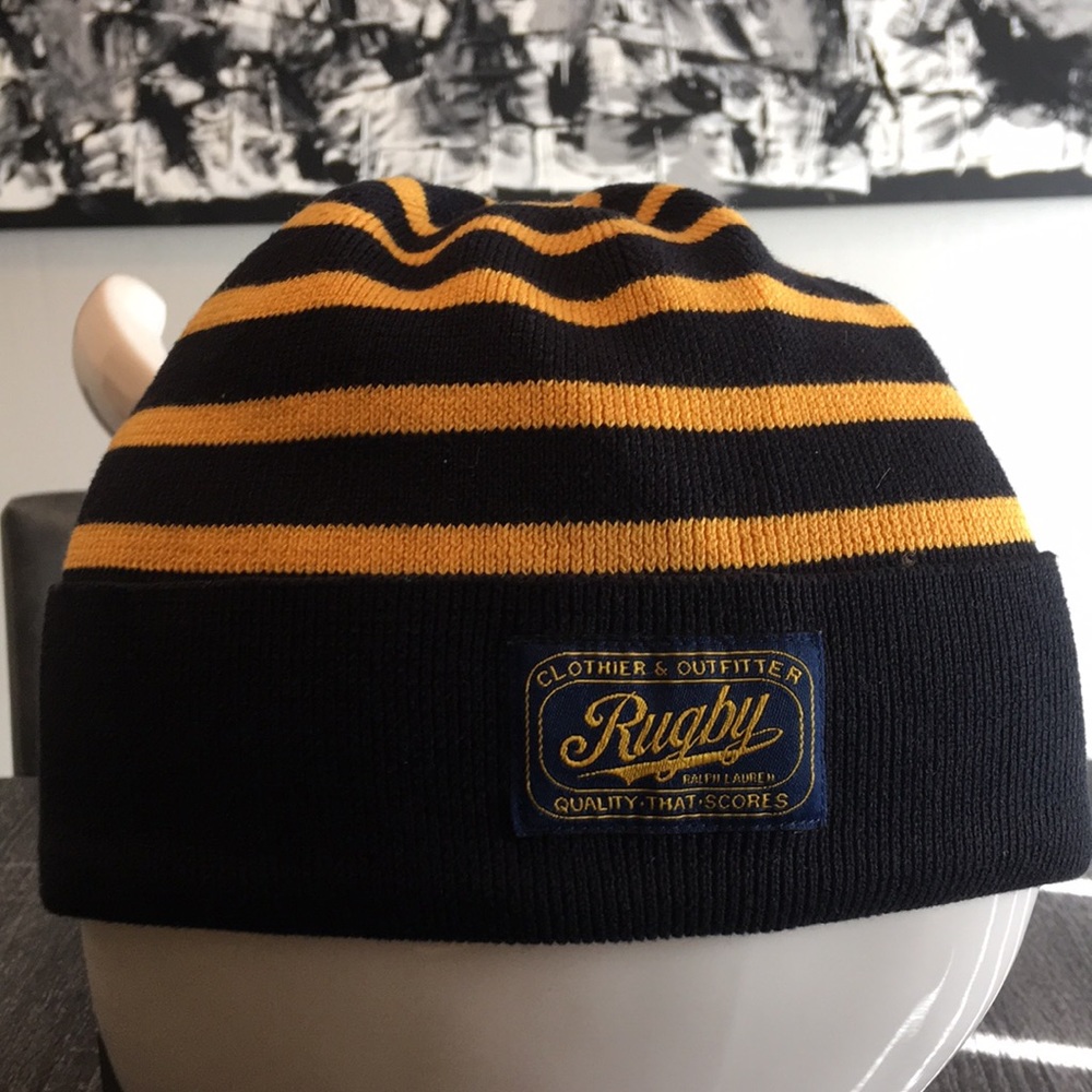 Ralph Lauren RUGBY MATCHING SCARF AND SKULLY SET not sold separately - Picture 4 of 8